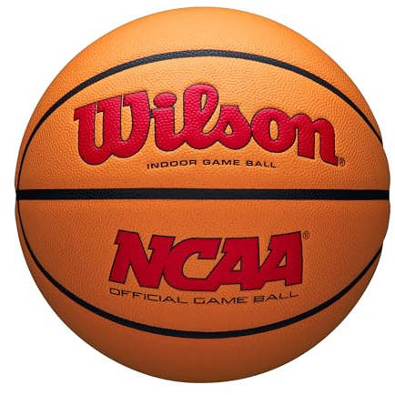 WILSON NCAA Evo NXT Offizieller Indoor-Basketball, Größen 6 und 7