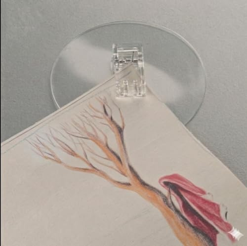TECBULL® 12 Magische Haken - Klammern, rückstandsfrei, wiederverwendbar, selbstklebend, transparent, ideal für Fenster Tür Deko, Lichterketten, Deko Halter, Klebehaken