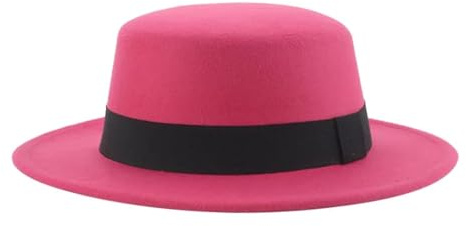 FULUJIDI Fedora Trilby Filzhut Hut Hüte Für Frauen Band Band Gürtel Formale Damen Hüte Street Dancer Pork Top Dome Fedora Hüte