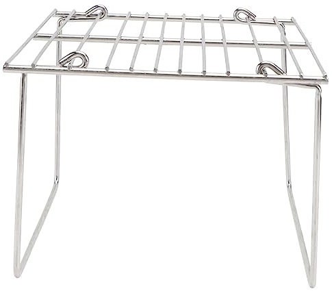 GAROZATION Edelstahlgrill Tragbar Für Camping Gartenpartys Grillzubehör Kochen Grillwerkzeug Fleisch Hühnchen Fisch Rindfleisch Mais Gemüse Braten Kochen