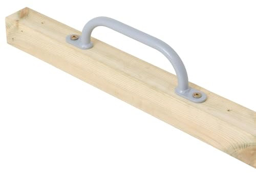 Maniglie da arrampicata per esterni e interni, in metallo, per parco giochi, arrampicata, torre da gioco, letto a soppalco, scaletta e parete da arrampicata nella cameretta dei bambini (350 mm, grigio
