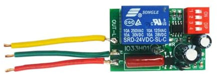 Genérico Controlador de retardo de Placa de Interruptor de relé Temporizador con indicador LED. Desconexión Ajustable: Encendido/Apagado, CA 110 V-220 V, 1-480 min. (No Shell)