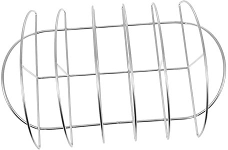 Toyvian Côtes Acier Inoxydable pour Barbecue Extérieur Support De Cuisson pour Côtes Outil Pratique pour Pique- Et Barbecues à