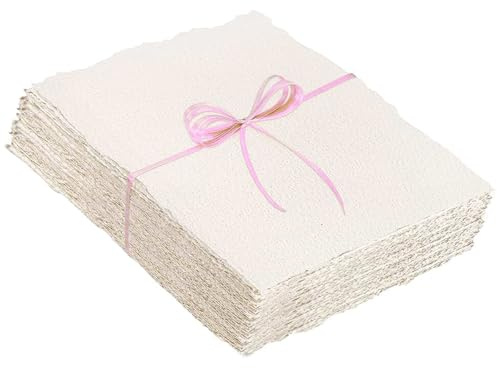 25 papeles de acuarela de algodón, 4 x 6 pulgadas, 300 g/m², papel texturizado en bruto para acuarelas, escritura, caligrafía, pintura, tarjetas, manualidades