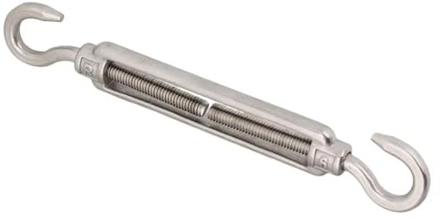 MRVAKDYDI Tendeur de Fil de Fer à Crochet et à œil, Tendeurs de câbles métalliques réglables en Acier Inoxydable 304, Lot de 10, M6