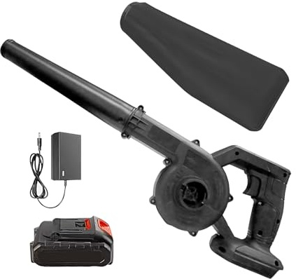 Souffleur de Feuilles | Portable Puissant et Rechargeable,Souffleur à Poussière Électrique avec Batteries et Chargeur | pour Extérieur, Terrasse, Véranda, Voiture, Neige et