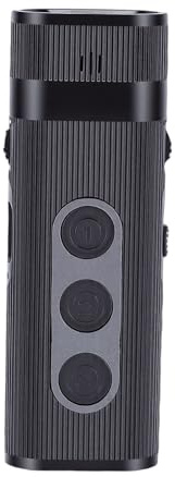 Jiawu Amplificatore del Suono con Cuffie Cablate Controllo del Volume Cancellazione del Rumore Amplificatore del Suono Ricaricabile Dispositivo di Miglioramento Vocale per Anziani e (BLACK)