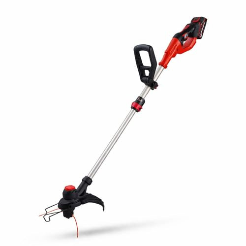 MAKA Tagliabordi a Batteria 1800W Brushless con 2 Batterie, Decespugliatore Elettrico 6000 RPM Senza Fili, Tagliaerba Multifunzione con Lame e Filo Nylon per Giardino Erba e Sterpaglia (A)