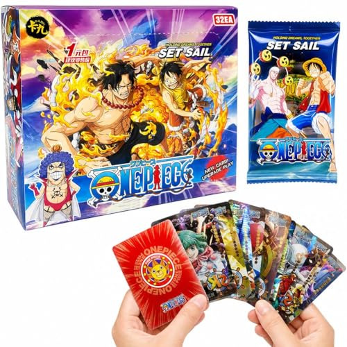 MIFKLMV Anime Cartas, 32 Packs(5 Cards/Pack) Carta coleccionables de Anime para niños, Juego de Cartas de Anime para jóvenes, para Aficionados, niños, Adolescentes