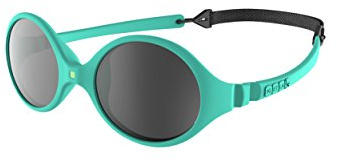 Ki ET LA - Occhiali da sole per bambini stile Diabola - Infrangibili al 100% - Blu Mentolo - 0-18 mesi