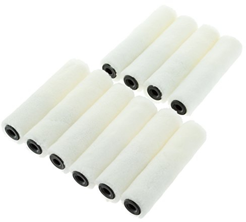 Coral 41739 Paint Mini Roller Cover with a Velour Sleeve Fabric 4 inch 10 Piece Pack Set