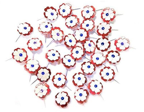 Cotillons d'Alsace CDA 100 cocardes Drapeaux Bleu Blanc Rouge sur épingle Tricolore France Coupe du Monde