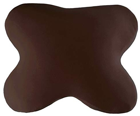 Edda Lux Bezug passend für ACAMAR Kissen, 55 x 47 cm, und für LUXAMEL Schlafkissen 56 x 48 cm, Softer Jersey Kissenbezug für Schmetterlingskissen, aus 100% Baumwolle, in Kaffee