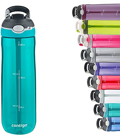 Contigo Ashland Autospout Bottiglia Acqua, Borraccia Sportiva con Cannuccia, Priva di BPA, Bottiglia da Palestra a Tenuta Stagna, per lo Sport, Bicicletta, Escursioni, Scuba, 720 ml