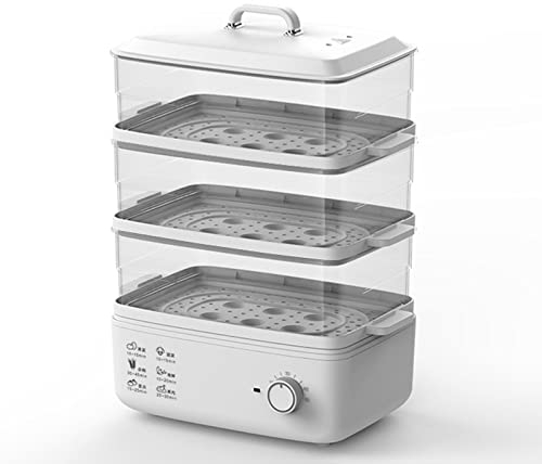 Vaporiera elettrica domestica Piccola pentola a vapore multistrato multifunzionale di grande capacità Macchina per la colazione con spegnimento automatico,C