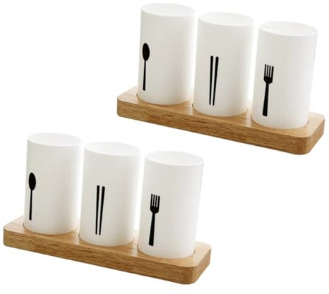 MAGICLULU 2 Sätze Essstäbchenhalter abtropfen lassen Essstäbchenhalter Trockengestell Abtropfkorb für Küchenutensilien Kochutensilienhalter Essstäbchenhalter für die Küche Geschirr Container