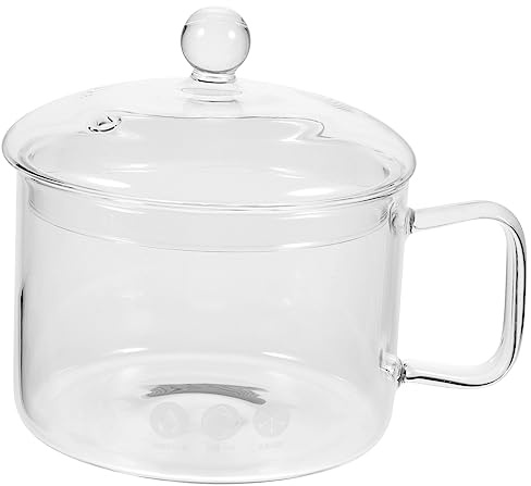 PRETYZOOM Glass Cooking Pot Multi-Function Open Fire Heating Pot Noodles Bowls for Home Kitchen Restaurant Soup Maker