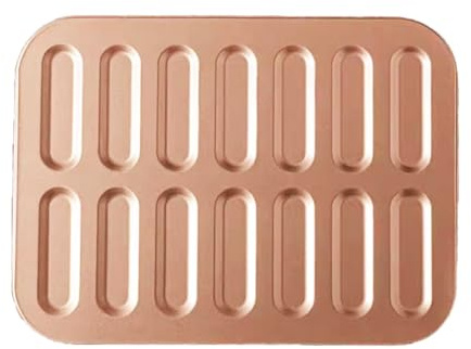 Moule à Pâtisserie pour Eclair Acier au Carbone Antiadhésif Longues Bandes Doigts Plaque de Cuisson pour Biscuits