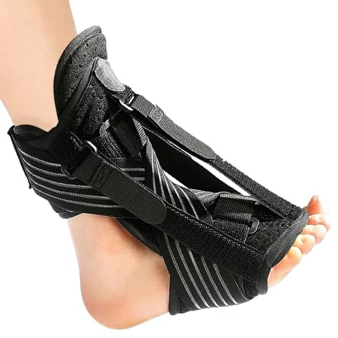 Faxianther Attelle de Nuit pour Fasciite Plantaire Orthèse de Cheville Releveur de Pied Tombant Maintien du Pied pour Pied Tombant Tendinite Entorse Arthrite