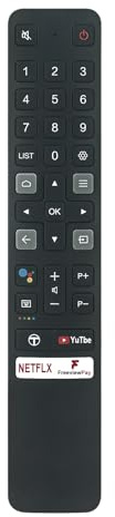VINABTY RC901V-FUR1 Remplacement de la télécommande vocale appropriée TCL 4K Smart Android TV 65P725 85P725 75P725 55P725 50P725 43P725 55P615 43P615 65P615 55C825 65C825