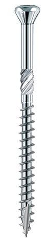 HSI HSeasy Terra Inox TX25 Terrassenbauschrauben aus C1 Edelstahl 5x50 mm, 500 Stk. - Rostfreie Edelstahlschrauben, Terrassenschrauben zur Befestigung von Holzbodendielen
