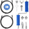 2 set Sonda Sturatubi di Spirale 12mm x 3m,Tubi a Spirale di Pulizia Della Conduttura, Dotati di 6 Teste di Taglio del Pulitore del Drenaggio 1 Adattatore Manuale e 1 Adattatore Elettrico