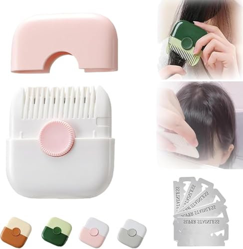 Tondeuse Coupe Fourche, Ciseaux Coiffure Pour Pointes Fourchues, Peigne De Coupe Cheveux, Tondeuse Frange, Accessoires Coiffure Femme (Rose)