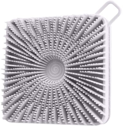 yakermur Masseur de cheveux pour cuir chevelu, exfoliant double face en silicone, masseur 2 en 1, luffa exfoliant avec poils doux, accessoires de douche pour tous les types de peau
