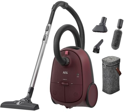 AEG CLEAN 6000 Staubsauger mit Beutel AB61CDRTD Rot