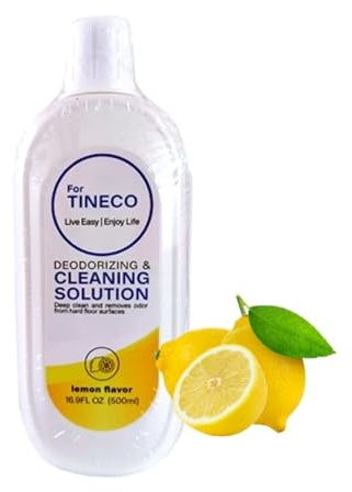 Líquido limpiador de pisos。 500ML Solución de limpieza con sabor a limón。 Compatible para Tineco FLOOR ONE S6、FLOOR ONE Switch S6、FLOOR ONE Stretch S6(Set A)