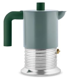 Alessi Caffettiera espresso Vite 3 tazze verde – design creativo e funzionale