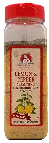 Chef's Quality - Lemon Pepper Seasoning - 1.5 lb Jar