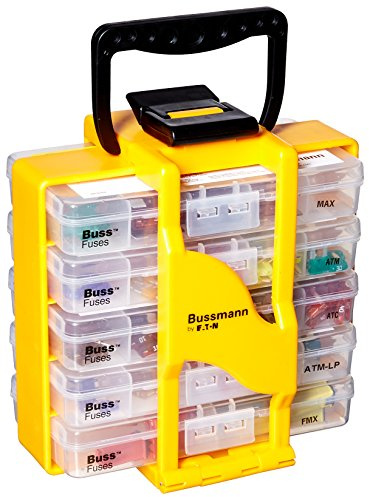 Bussmann FUSE-CADDY1 Automotive Fuse Assortment - 5 Caddy, 275 Fuses - ATM, ATM-LP, ATC, MAX, FMX, 1 Pack