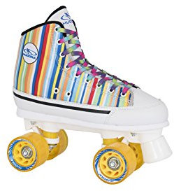 HUDORA Rollschuhe Roller-Skates Candy Stripes, Disco-Roller, Gr. 41, 13055