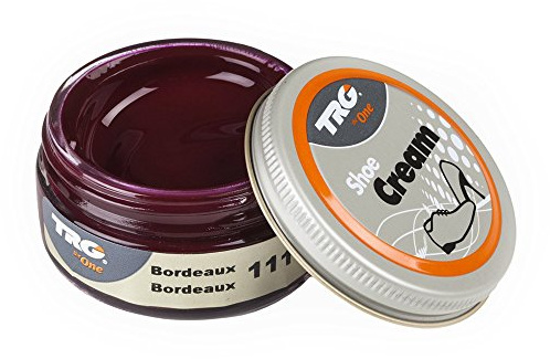 TRG Shoe Cream 1.7 Ounce Shoe Cream Amazing Vibrant Colors! | Shoe Care Self Shine Leather Boots, and Leather Shoes (#11 Bordeaux), Bordeaux