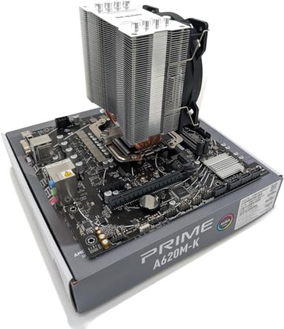 Ryzen 7 9800X3D 4.7GHz (Turbo 5.2GHz) Eight Core Sixteen Thread CPU, Prime A620M-K Motherboard, AG400 Cooler Pre-Built Bundle NO RAM