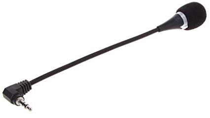 SimpleLife Mini micrófono Flexible de 3,5 mm, Interfaz de cancelación de Ruido, para PC, portátil, Escritorio, grabación para Youtube, Podcast, Juegos, Chat en línea (Negro)