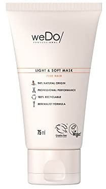 weDo/Professional Light & Soft Mask - Mascarilla ligera para cabello fino, 75 ml