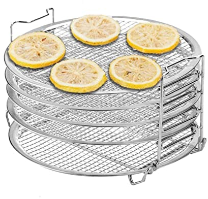 QINGGANGLING999 Panier Vapeur Air Fryer Accessoires Aliments Déshydrateur Séparation Stératant Porte-INOX for air Presson Pression Four Cuiseurs vapeurs