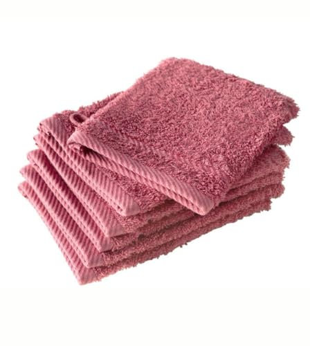 Toallita de la ropa de la carpa/Algodón 15 x 21 cm Todo multipacks/6 Pack Rose