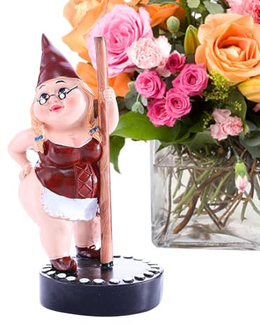 Ziurmut Pole Dancing GNOME Gartenstatue,Pole Dancing GNOME - Harz-Balkon-Zwergfigur,Outdoor-Statuen, Gartenskulptur, Dekoration, Gartenfigur, Kunst, Frühlingsgartendekoration