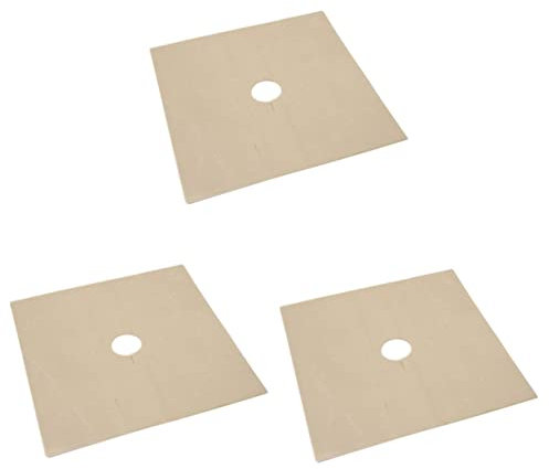 Angoily 12 Stk Gaskochfeldauskleidung Schutzeinlagen für Gasherde quadratischer Herd Augenschutz Gaskochfeldschutz antihaftbeschichtete Ofeneinlage Beschichtung Schutzfilm