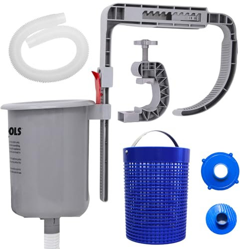 Swimline HYDROTOOLS Kit d’écumeur de Surface Mural pour Piscine Hors-Sol - Nettoyage Automatique, s’Attache aux boudins gonflables, Structures tubulaires et Cadres métalliques - Nettoyeur d’Entretien