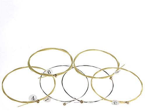 Gitarrensaiten Konzertgitarre, Gitarrensaiten Akustikgitarre, Akustikgitarren Saiten, Acoustic Guitar Strings, Gitarren Saiten Stahl für Western-Gitarre und Akustikgitarre
