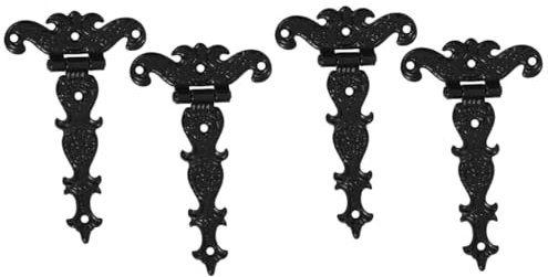 Angoily 4 Stück Antike Türscharniere Anti-sag-gate-kit Fensterriegel Tor-hardware-kit Abnehmbares Türscharnier Hochleistungs-torscharnier Scharniere Für Scheunentor Zinklegierung
