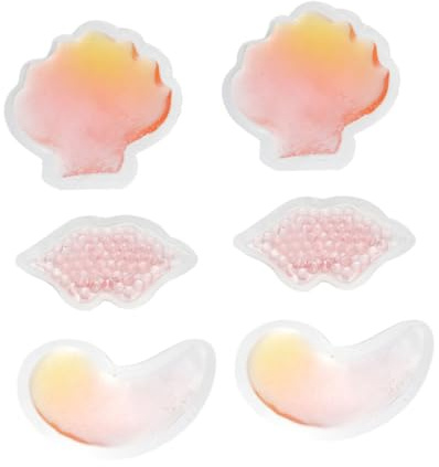 Holibanna 6 Stück-pack Gel Kühl und Wärmepackungen Flexibel Schmerzlinderndes Kälte und Heißkompressions für Gesicht und Körper Wiederverwendbare Eisbeutel bei Verletzungen Kopfschmerzen