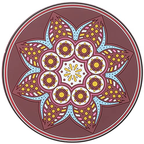 Mikinona Klangschalenkissen Runde Matte Aus Hochwertigen Materialien Abgerundetes Kissen Für Meditations-klangschale Praktisches Zubehör Religiöses Requisit Buddhistisches