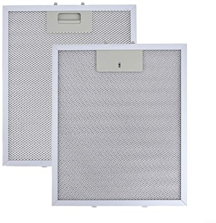 Getdoublerich 2Pack Aluminum Cooker Hood, Grease Filter for RANGEMASTER Cooker Hood Metal, Silver Filter