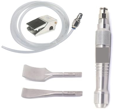 Air Hammer, Pneumatic Shovel Air Chisel Commercial Carving Vibrating Shovels Medical Gypsum Cast Air Flux Chipper Gas Shovel(WL-1259K2+Foot Switch)