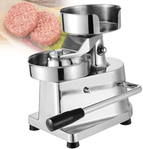 Pressa per hamburger professionale resistente – 100 mm professionale in acciaio inox per hamburger tortini perfetti per ristoranti